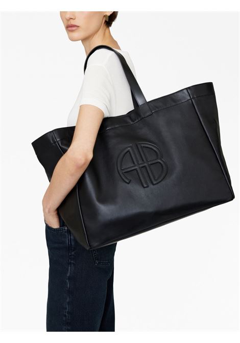 large rio tote bag woman balck ANINE BING | A-13-2148005